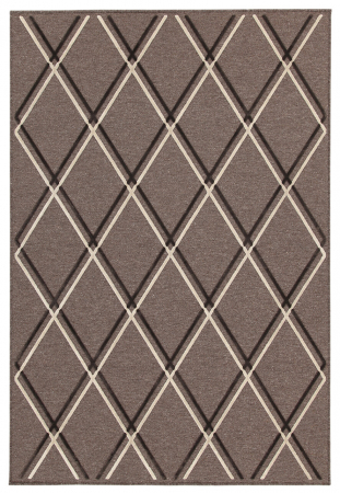 Textile - Covor geometric tabacco-ivory Mayfair|Covoare moderne cu textura 3D