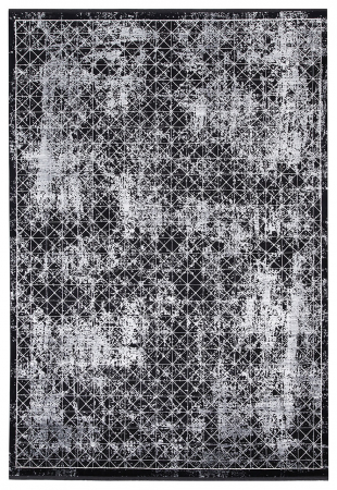 Textile - Covor modern gri-negru premium|Covoare contemporane elegante