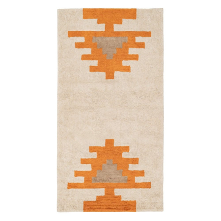 Camera copiilor - Covor dreptunghiular bumbac Azteca 175x90|Covoare moderne pentru decor contemporan