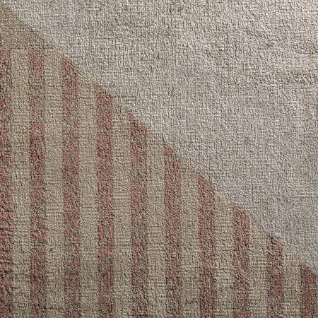 Covor dreptunghiular bej cu design geometric pastel – eleganță arhitecturală [2]