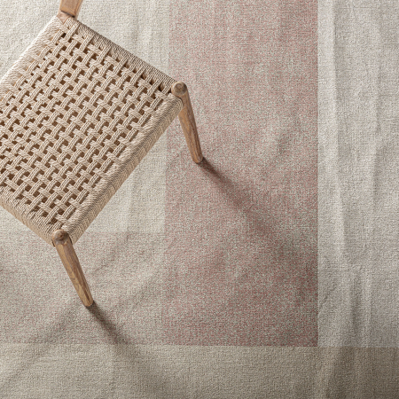 Covor dreptunghiular bej cu design geometric pastel – eleganță arhitecturală [3]