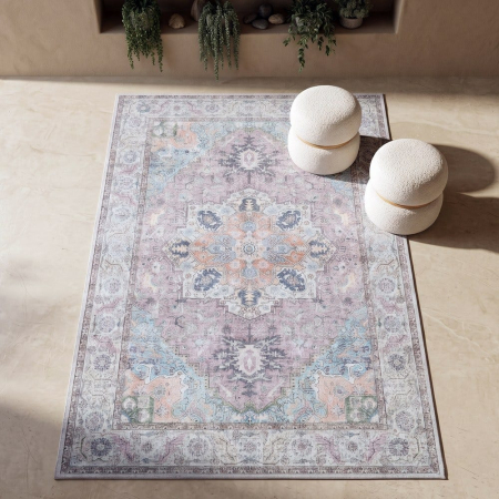 Textile - Covor dreptunghiular cu model clasic multicolor 160x230 cm