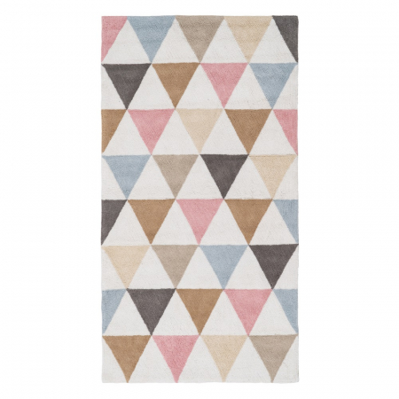 Covoare - Covor dreptunghiular bumbac model geometric|Covoare elegante pentru spatii moderne