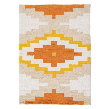 Covor dreptunghiular bumbac Azteca 160x120|Covoare moderne pentru decor boho