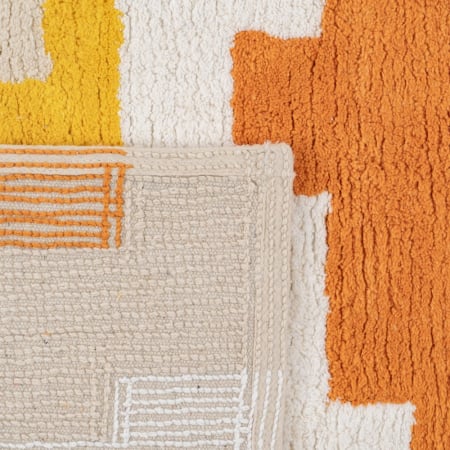 Covor dreptunghiular bumbac Azteca 160x120|Covoare moderne pentru decor boho [3]