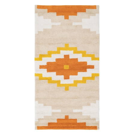 Covor dreptunghiular bumbac Azteca|Covoare decorative pentru amenajari stilate