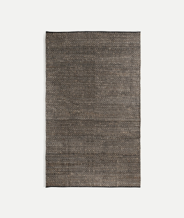 Textile - Covor iută bumbac negru ELARA – titlu imagine principală