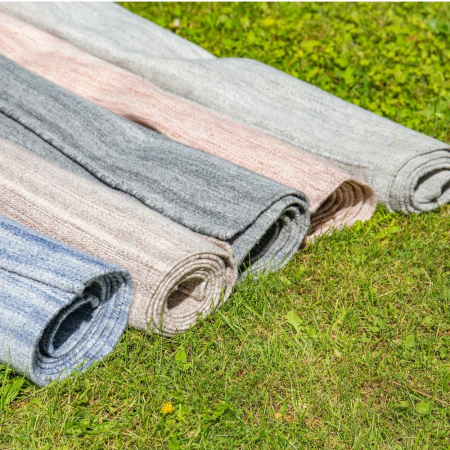 Covor exterior gri pet 180x270 – durabil, eco, impermeabil [2]