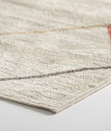 Covor geometric poliester bej KADRA – titlu imagine principală [1]