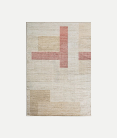 Textile - Covor geometric poliester neutru TRAZZO – titlu imagine principală