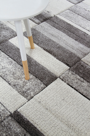 Covor modern geometric gri alb|Covoare moderne premium [5]