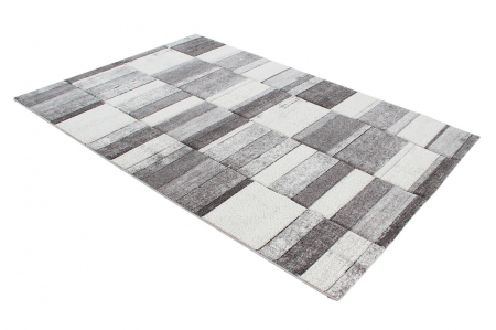 Covor modern geometric gri alb|Covoare moderne premium [2]