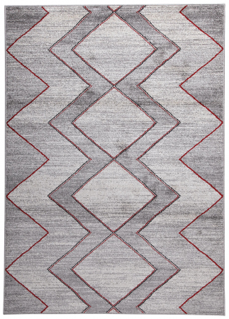 Textile - Covor geometric gri modern|Covoare contemporane design