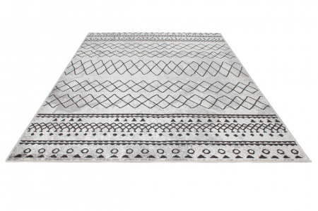 Covor geometric gri modern|Covoare contemporane design [3]