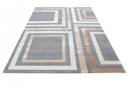 Covor modern geometric gri|Covoare contemporane premium [3]
