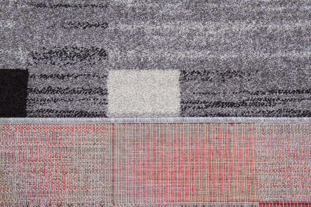 Covor geometric mare gri-rosu|Covoare moderne XL [5]
