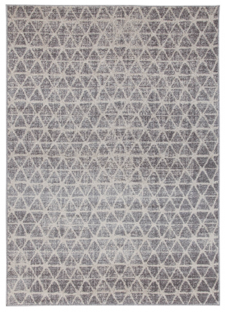 Textile - Covor geometric ivory-gri Casa|Covoare moderne contemporane