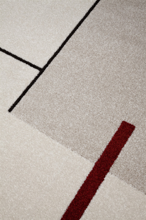 Covor modern geometric ivory ruginiu|Covoare moderne premium [3]