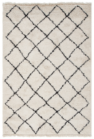 Textile - Covor berber alb pufos|Covoare moderne premium