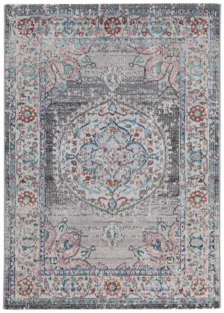 Covoare exterior - Covor clasic oriental argintiu|Covoare versatile premium