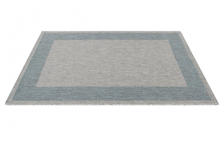 Covor modern geometric albastru-gri|Covoare versatile premium [3]
