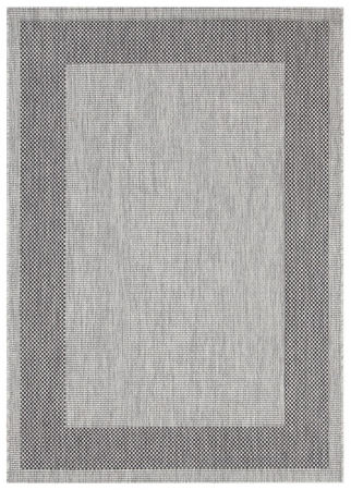 Covoare exterior - Covor modern geometric negru-gri|Covoare versatile premium