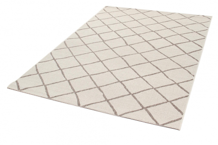 Covor geometric sampanie-taupe Veranda|Covoare interior-exterior [1]