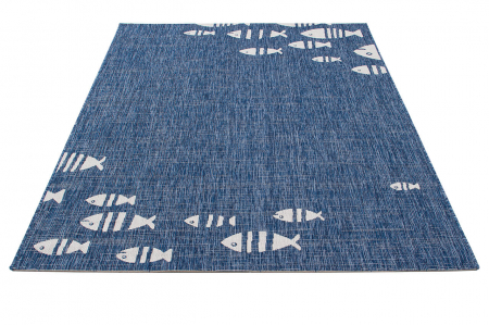 Covor modern marin albastru|Covoare versatile premium [1]