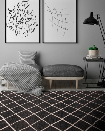 Covor rustic negru-argintiu Veranda|Covoare interior-exterior [2]