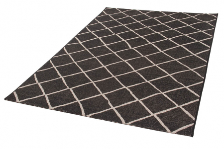 Covor rustic negru-argintiu Veranda|Covoare interior-exterior [1]