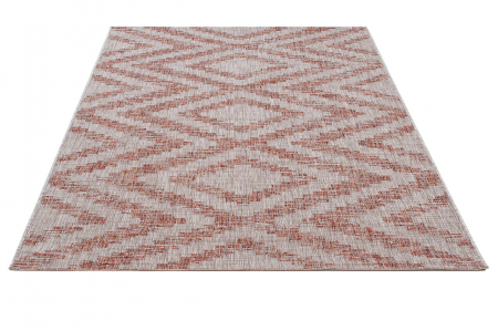 Covor etnic modern teracota|Covoare versatile premium [1]