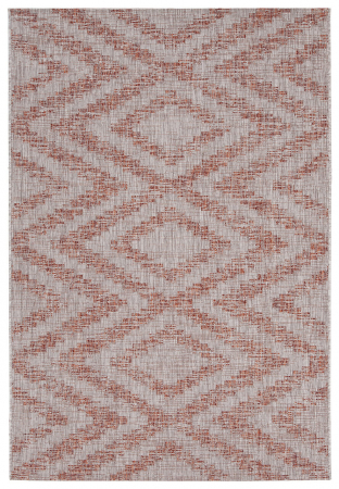 Covoare exterior - Covor etnic modern teracota|Covoare versatile premium