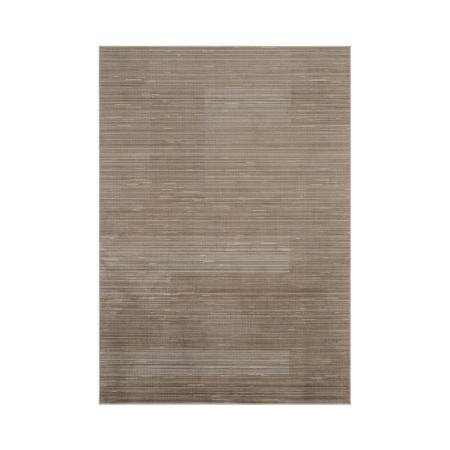Textile - Covor living din viscoză în tonuri naturale cu model geometric liniar