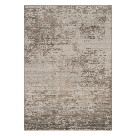 Covoare in stil Vintage - Covor living gri din viscoză cu model abstract la dimensiune mare