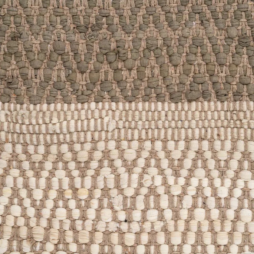 Covor mare din bumbac cu dungi gri-bej 200x300 cm [3]