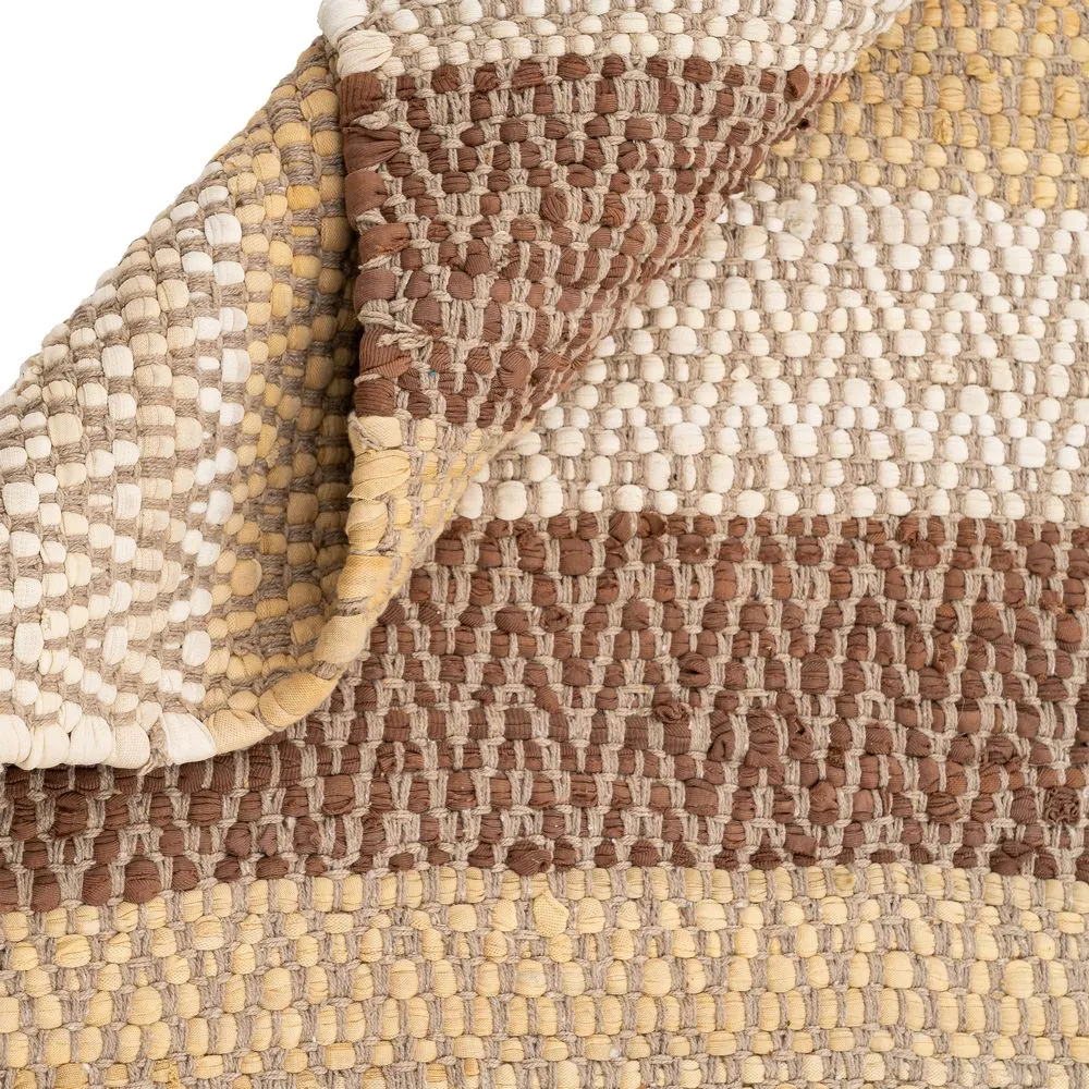 Covor din bumbac cu dungi naturale 200x300 cm [2]