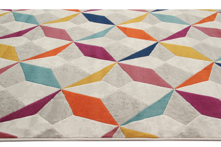 Covor contemporan geometric multicolor|Covoare design premium [2]