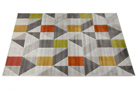 Covor contemporan geometric multicolor|Covoare design premium [6]