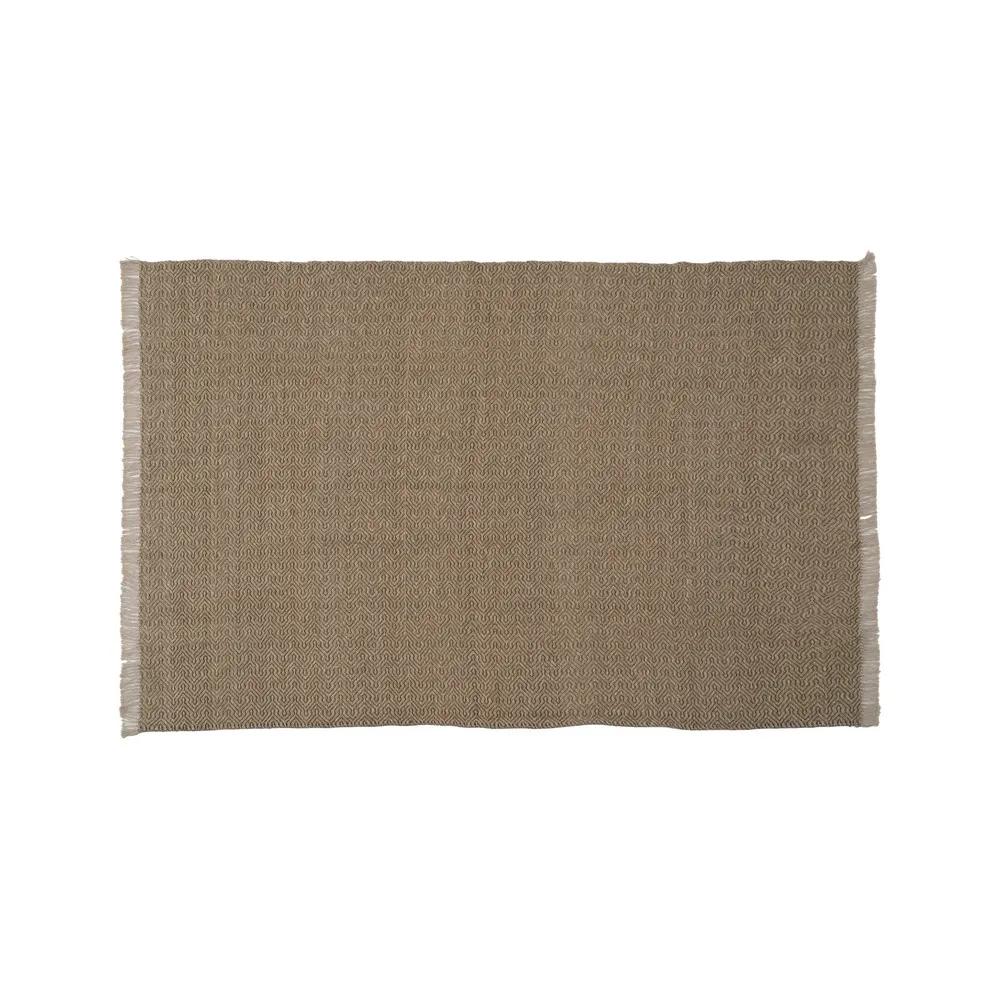 Covor lana si bumbac cu franjuri | Covoare naturale confortabile [1]