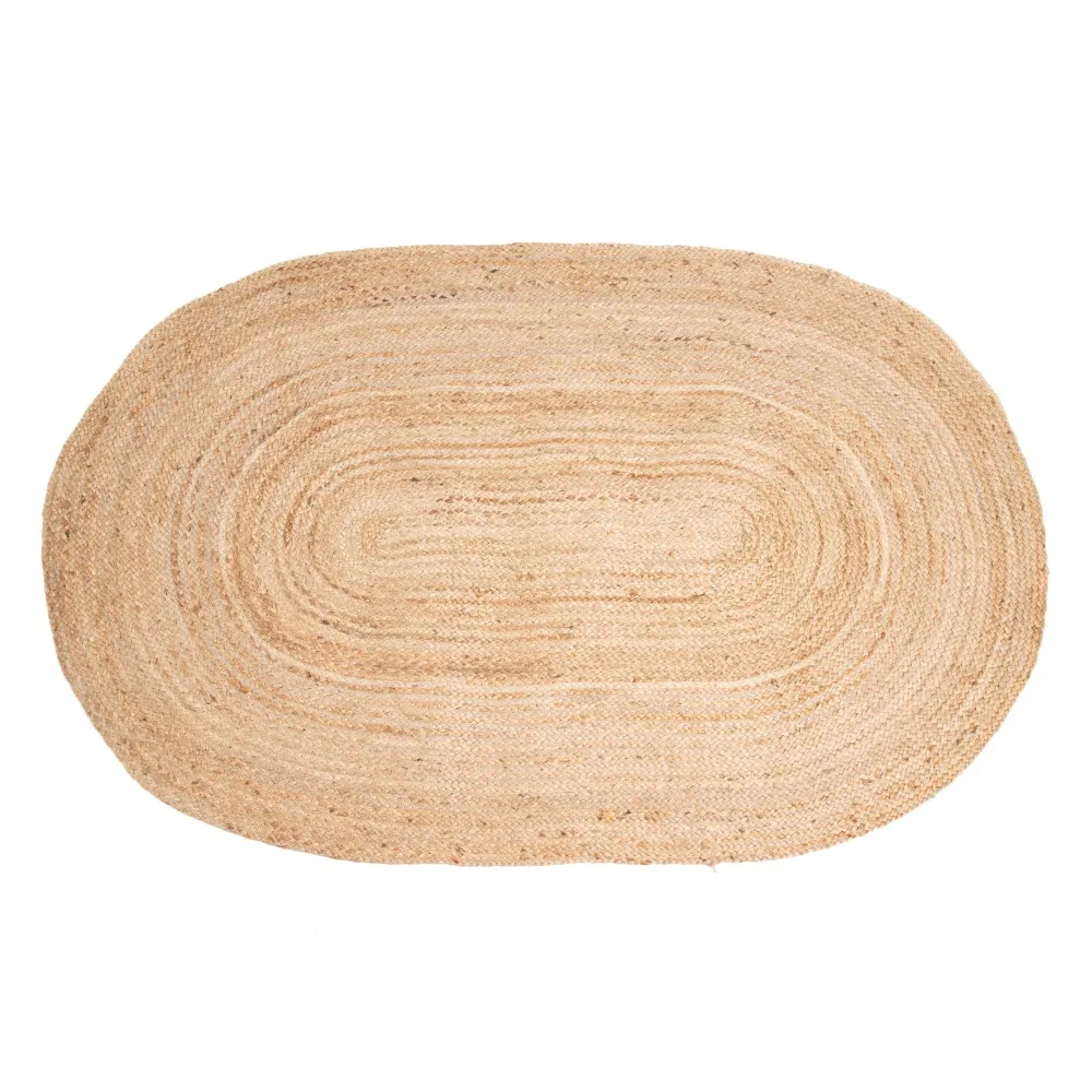 Covoare - Covor Oval Iuta Model Concentric | Covoare Versatile
