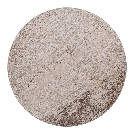 Textile - Covor rotund în tonuri de maro cu textură abstractă Karen