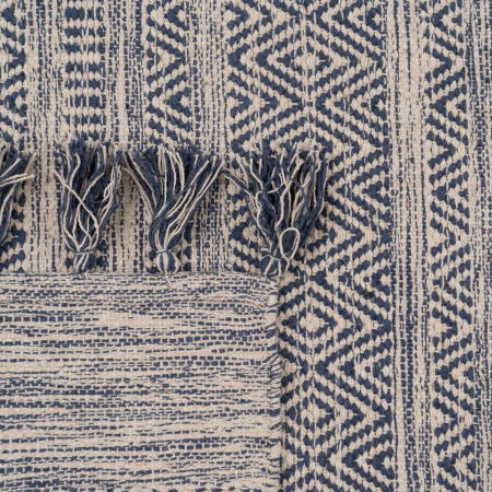 Covor rustic albastru-alb 120x180 cm | Covoare decorative [5]