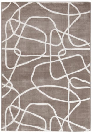 Textile - Covor futurist asimetric taupe|Covoare moderne premium