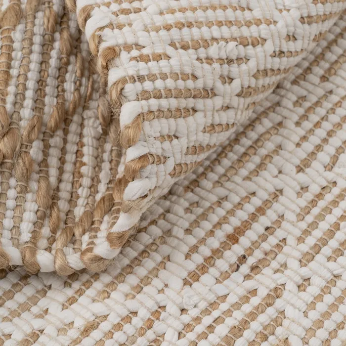Covoare - Covor Tesut Alb-Natural 200x300 | Covoare pentru Spatii Mari