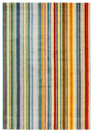Textile - Covor modern geometric multicolor verde|Covoare contemporane premium
