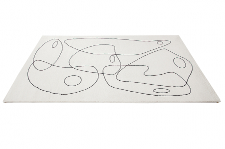 Covor abstract geometric negru ivory|Covoare moderne premium [3]