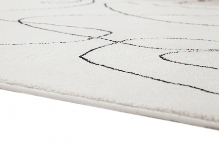 Covor abstract geometric negru ivory|Covoare moderne premium [4]
