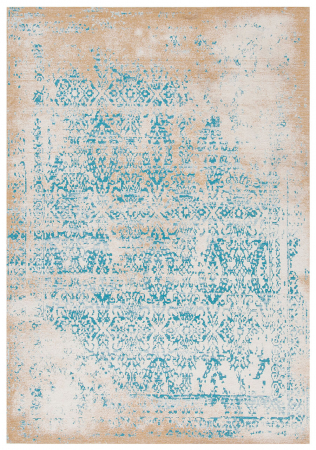 Textile - Covor vintage modern turcoaz-auriu|Covoare elegante premium