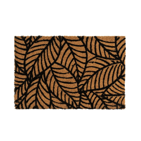 Covorase Intrare - Covoraș de intrare din fibră de cocos cu frunze tropicale