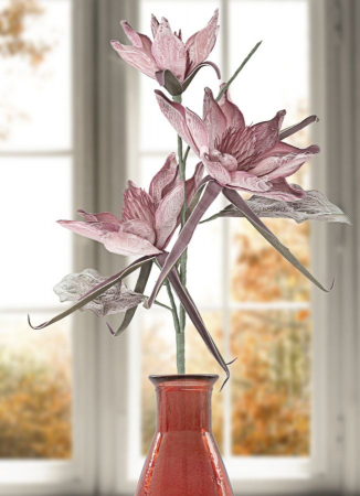 Flori roz artificiale CreativDeco - Plante artificiale pentru decor feminin elegant [4]